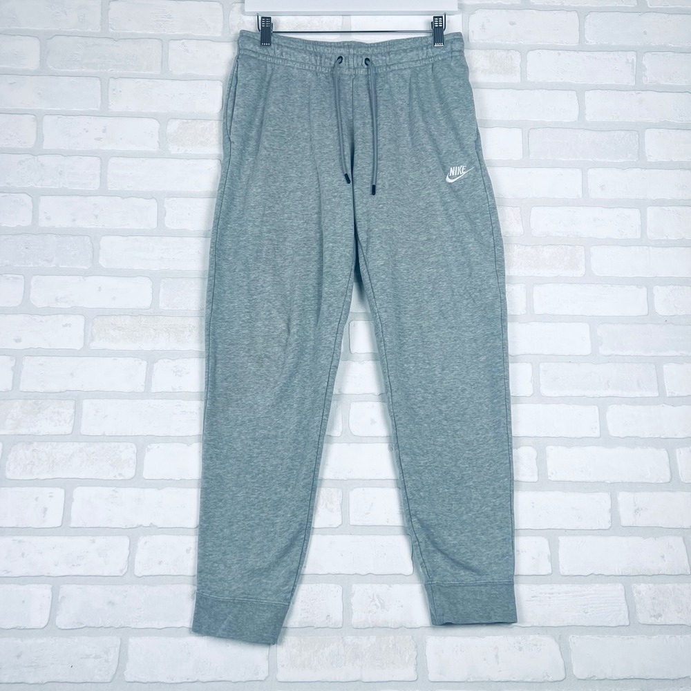 Nike Mens Sportswear Club Fleece Joggers Heather Grey Tapered Sweatpants Size M